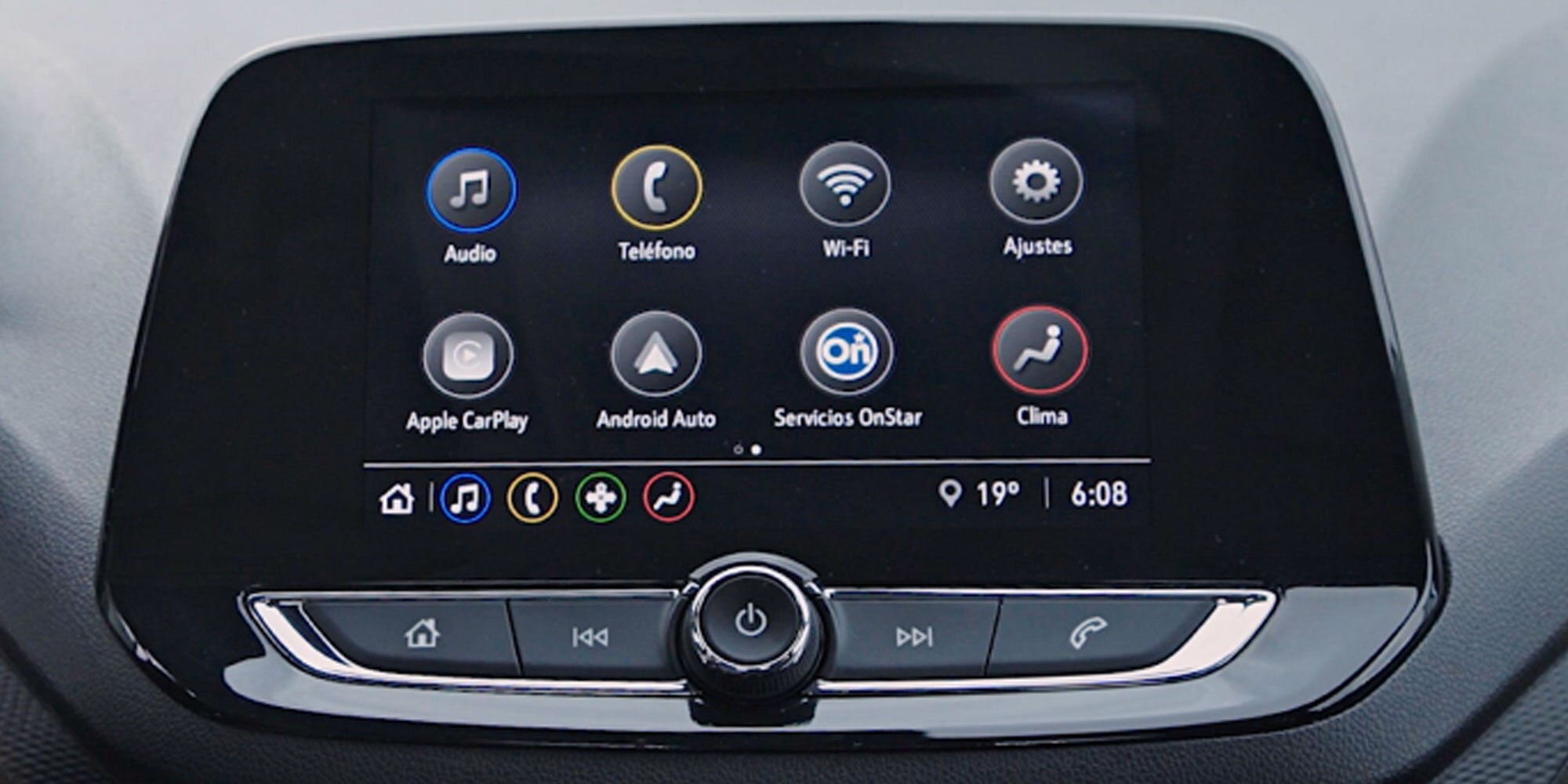 Chevrolet Onix 2025, sedán deportivo con con pantalla táctil 8 pulgadas conectividad Smartphone Integration, Android Auto y CarPlay