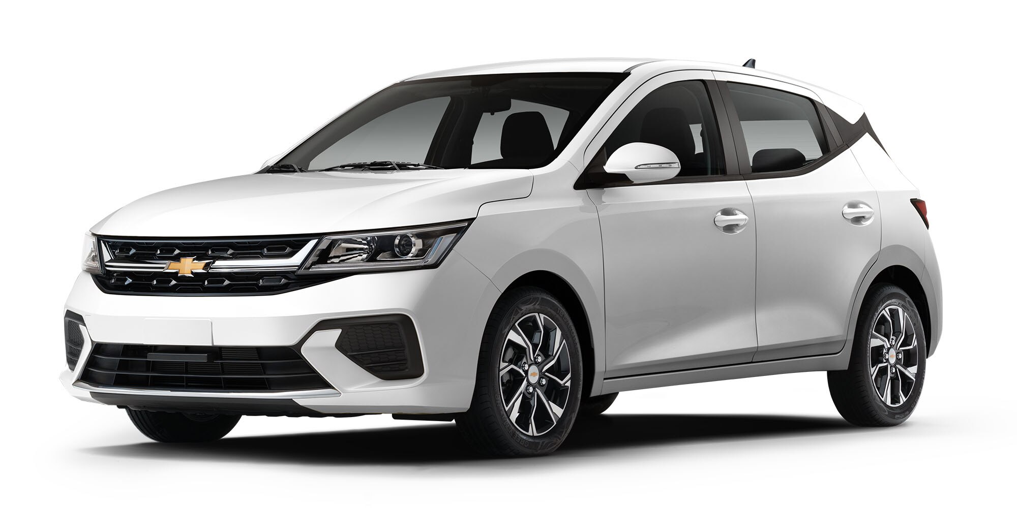 Nuevo compacto 4 puertas Chevrolet Aveo Hatchback 2026 en color blanco