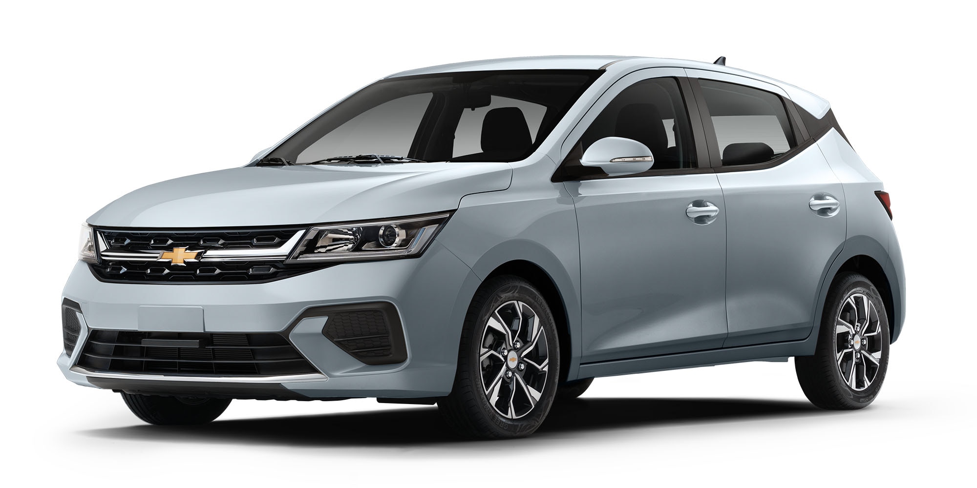 Nuevo compacto 4 puertas Chevrolet Aveo Hatchback 2026 en color gris