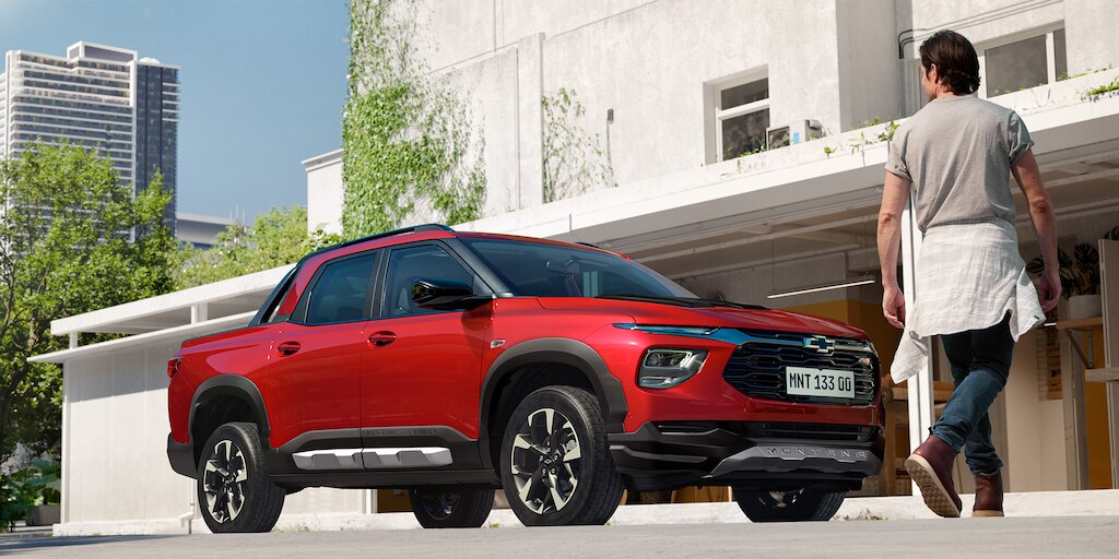 Disfruta la combinanción perfecta entre comodidad y poder, Chevrolet Montana RS 2025 con diseño deportivo.