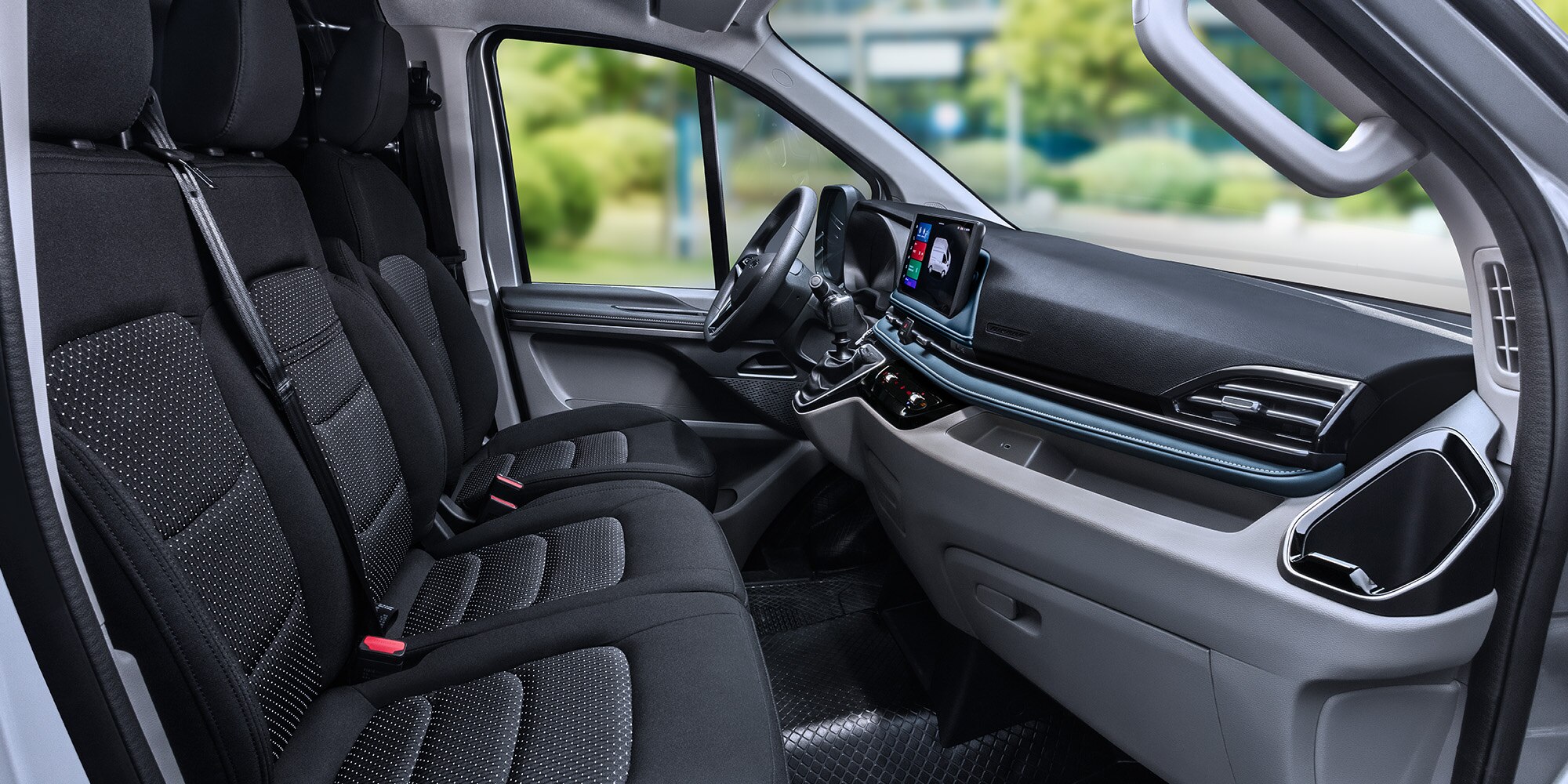 Interiores en tela de la nueva Chevrolet Express Max 2025